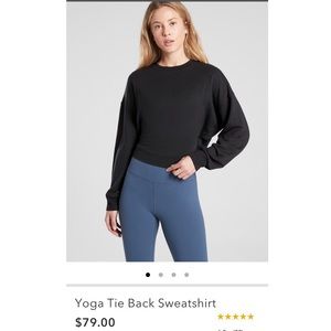 Athlete Tie Sweatshirt